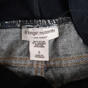 Maternity jean shorts